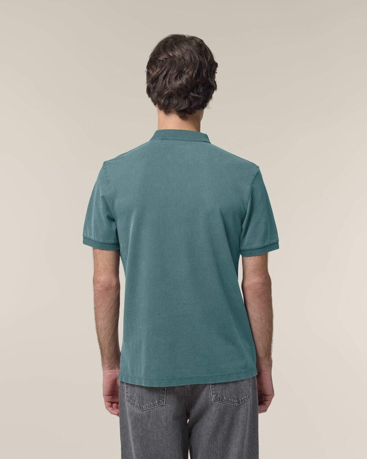 Stanley/Stella kleding bedrukken The unisex garment-dyed Coaster Vintage polo STPU252