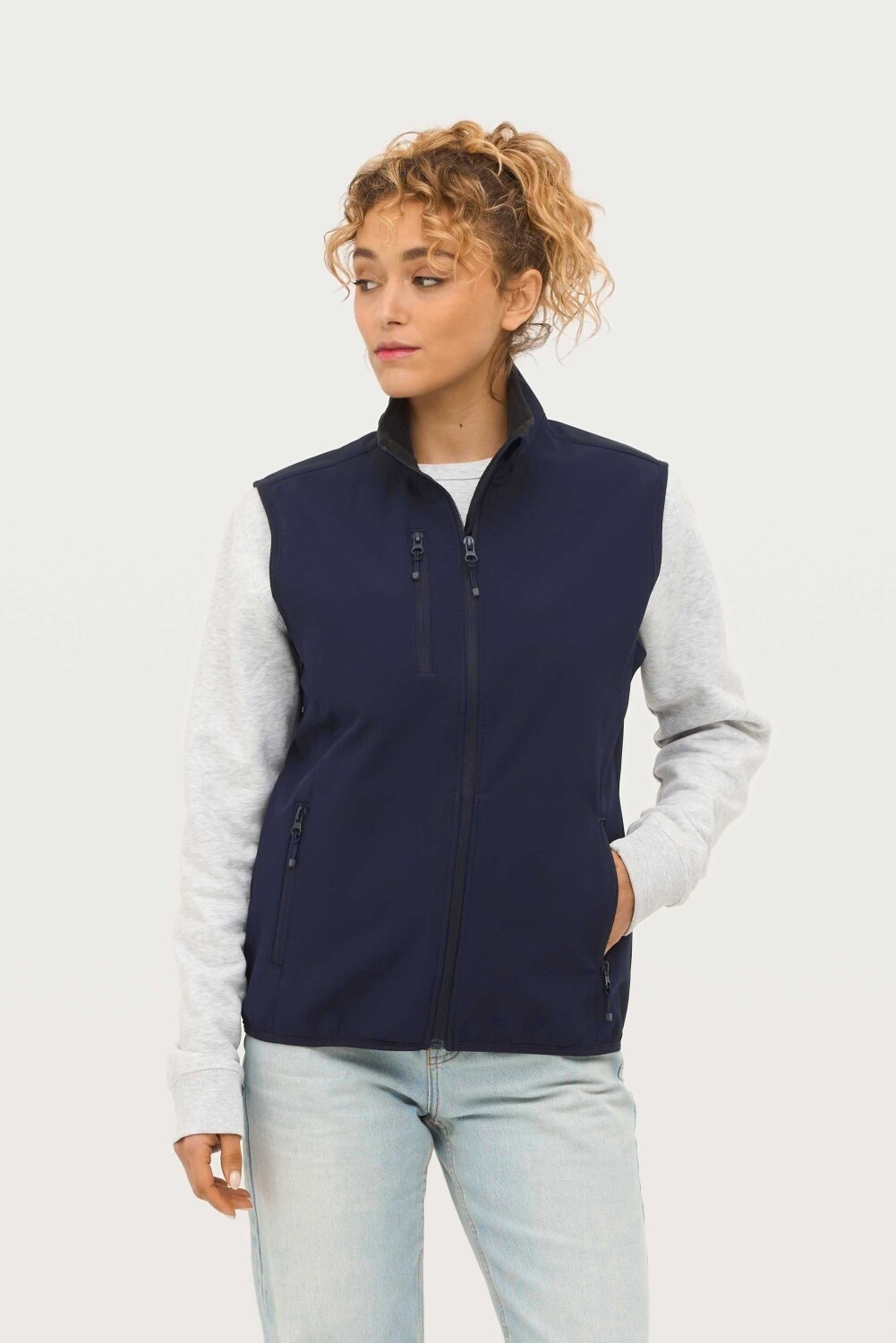SOL'S Sol's Falcon BW Women Softshell Jackets Full-Zip Sleeveless