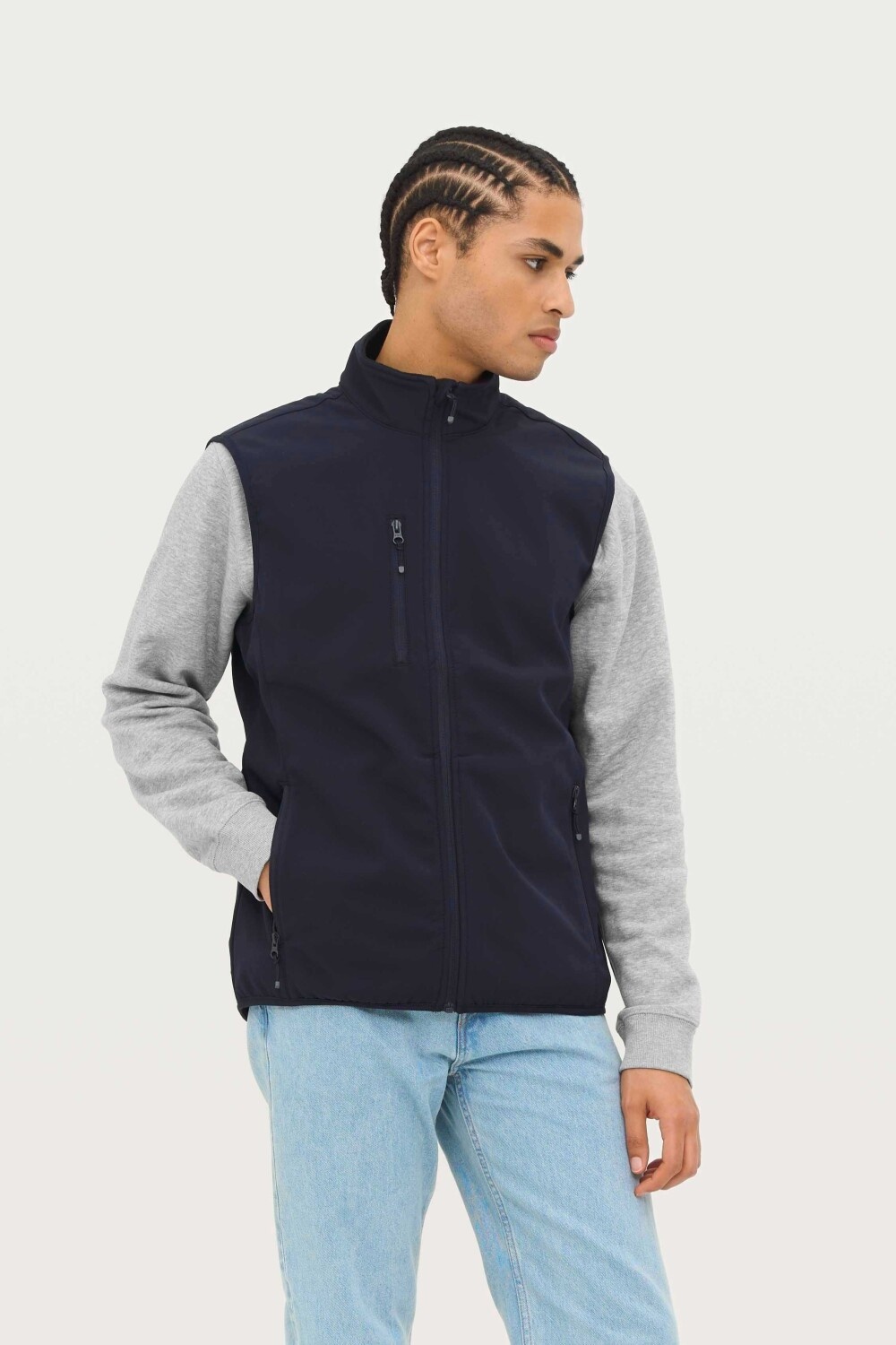 SOL'S Sol's Falcon BW Men Softshell Jackets Full-Zip Sleeveless