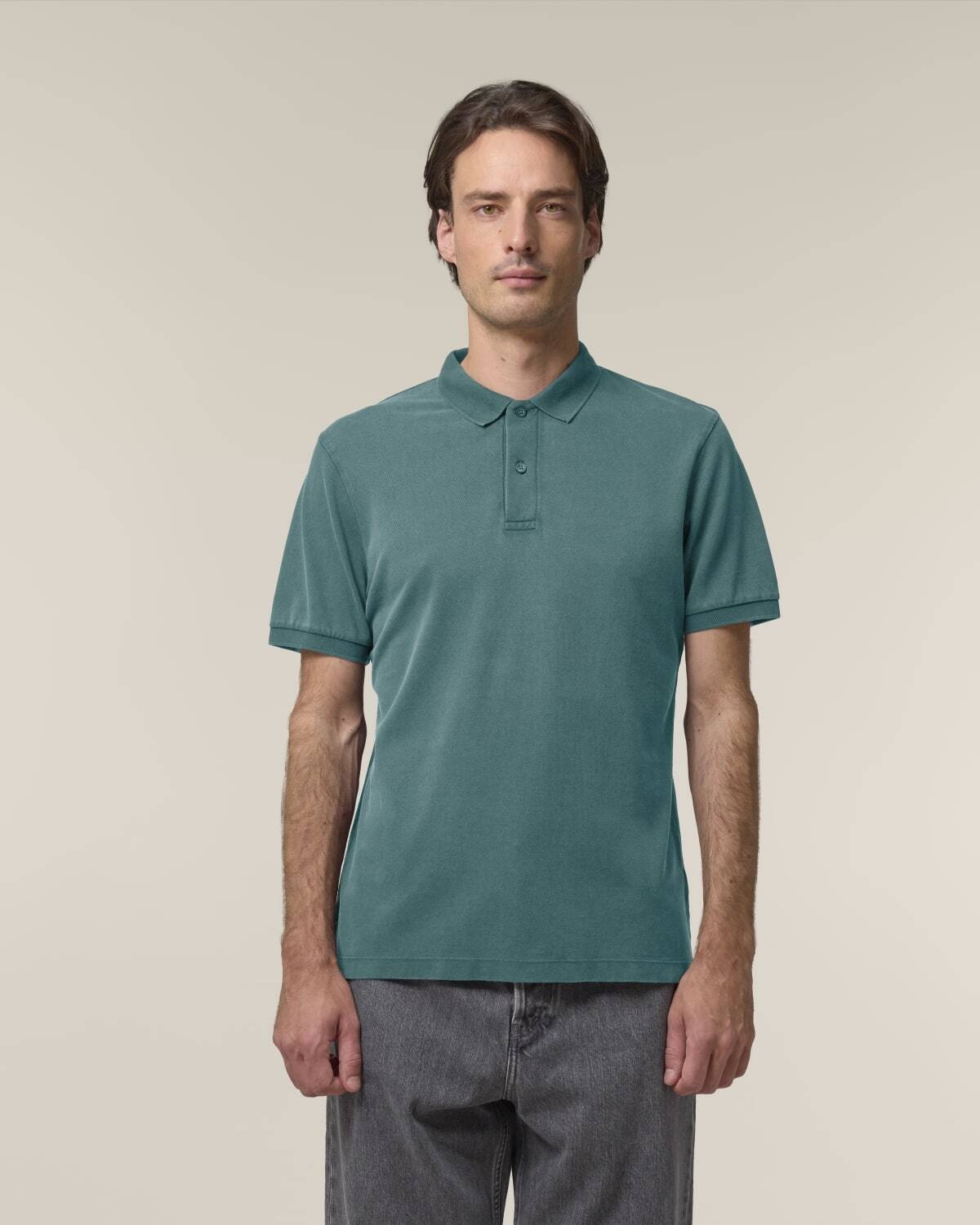 Stanley/Stella kleding bedrukken The unisex garment-dyed Coaster Vintage polo STPU252