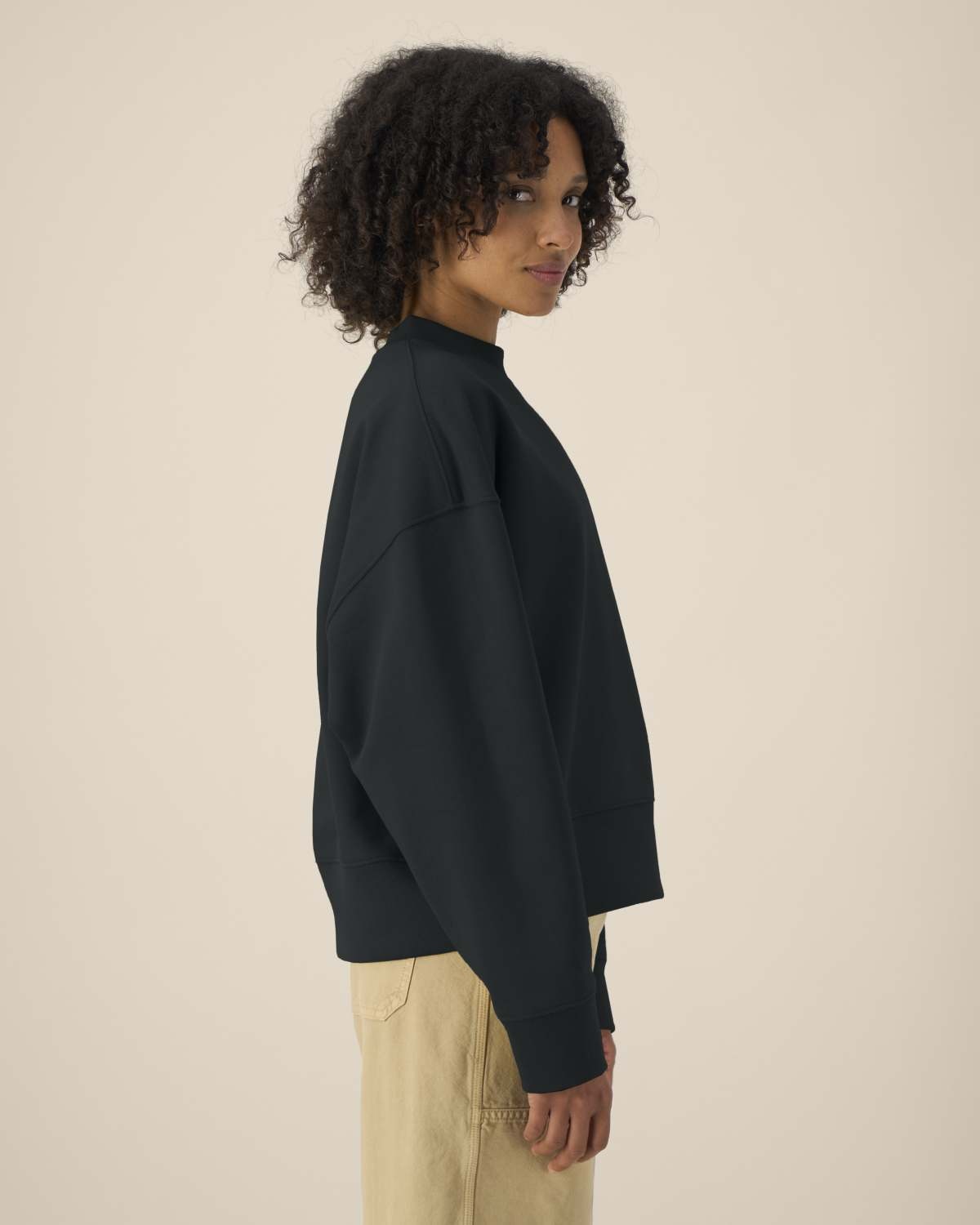 Stanley/Stella kleding bedrukken The unisex boxy crewneck sweatshirt Ryler in recycled cotton STSU255