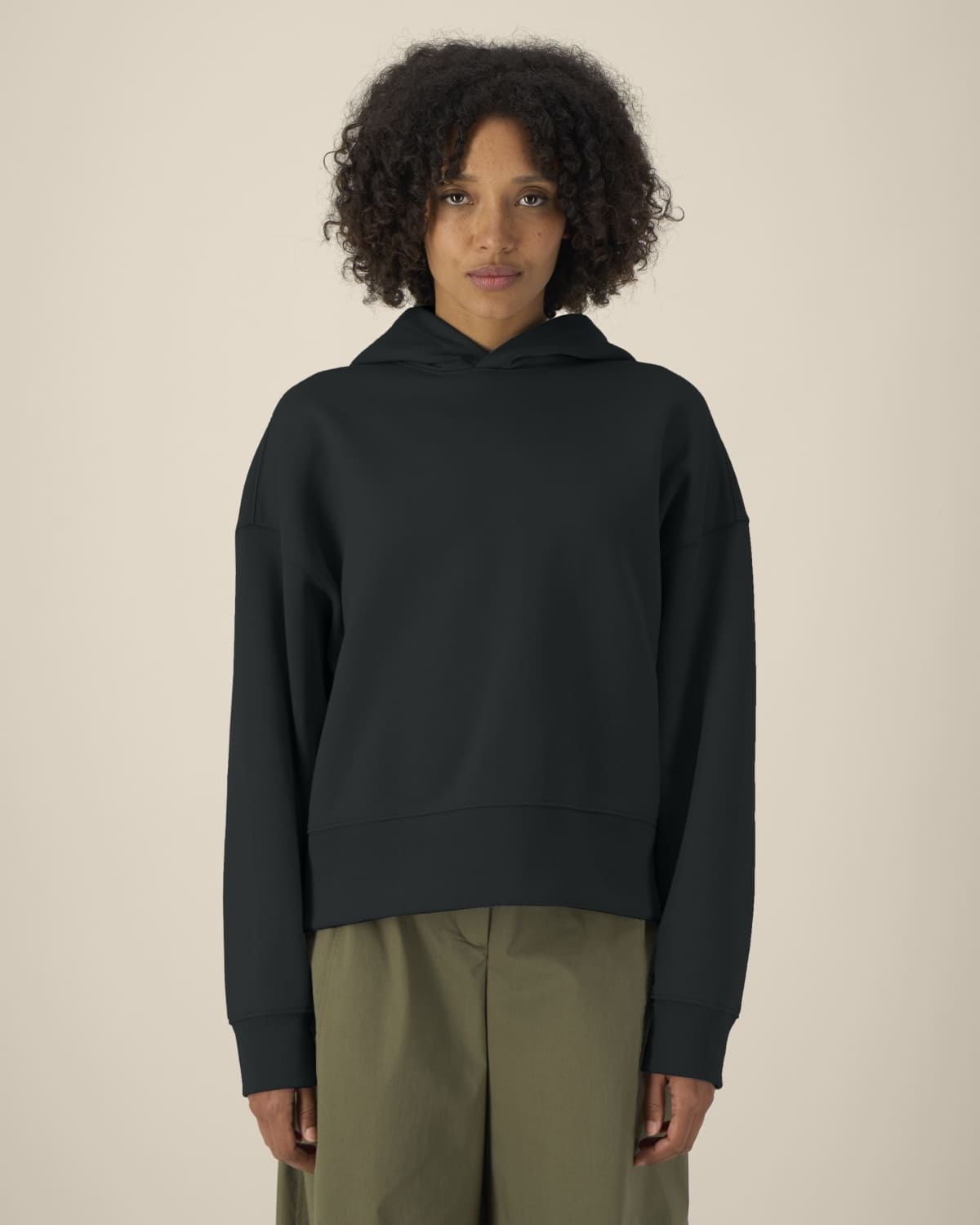 Stanley/Stella kleding bedrukken The unisex boxy Voicer hoodie in recycled cotton STSU256