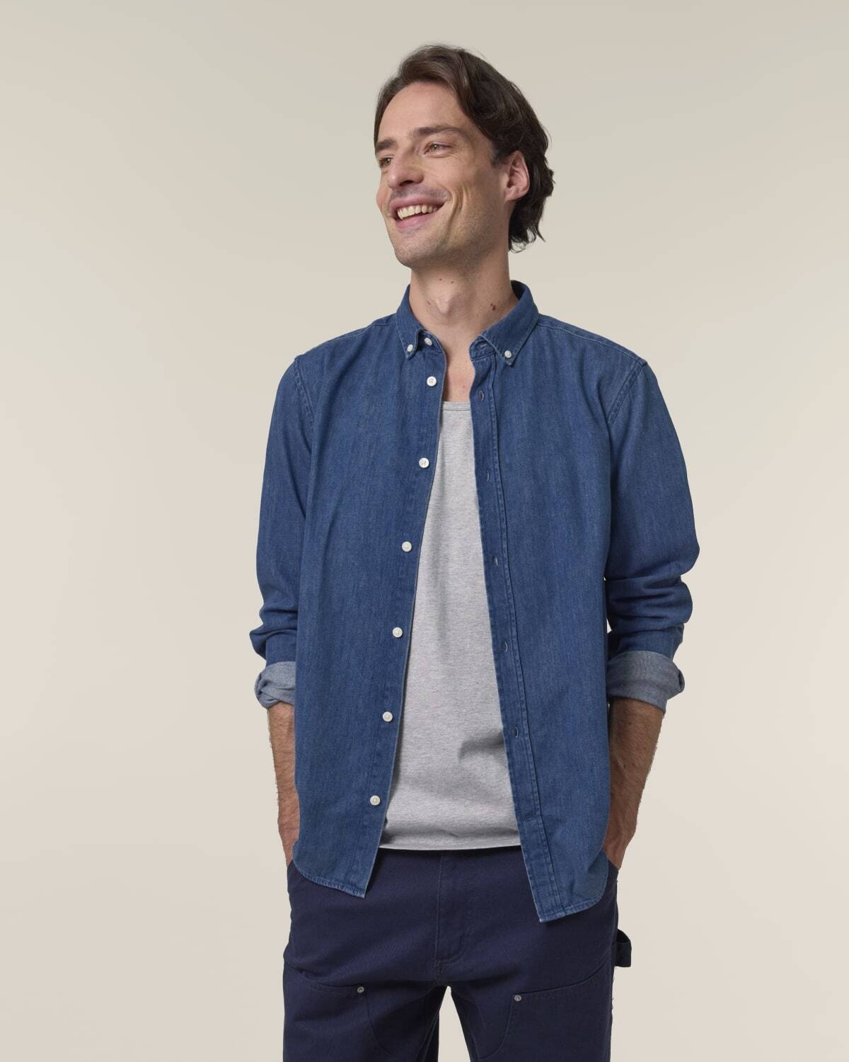 Stanley/Stella kleding bedrukken Stanley/Stella stanley denim shirt STWM967