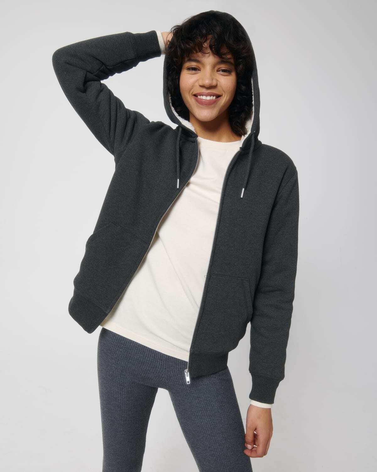 Stanley/Stella kleding bedrukken Stanley/Stella zip-thru sweatshirts hygger sherpa STSU956