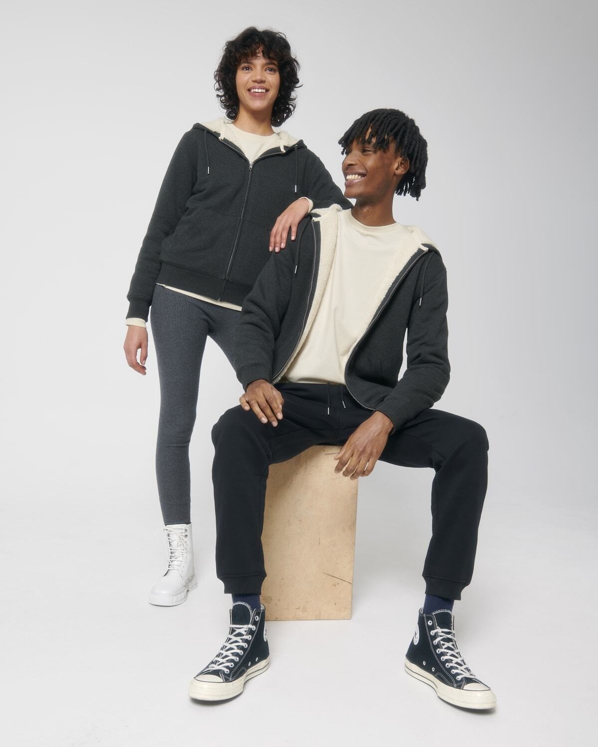 Stanley/Stella kleding bedrukken Stanley/Stella zip-thru sweatshirts hygger sherpa STSU956