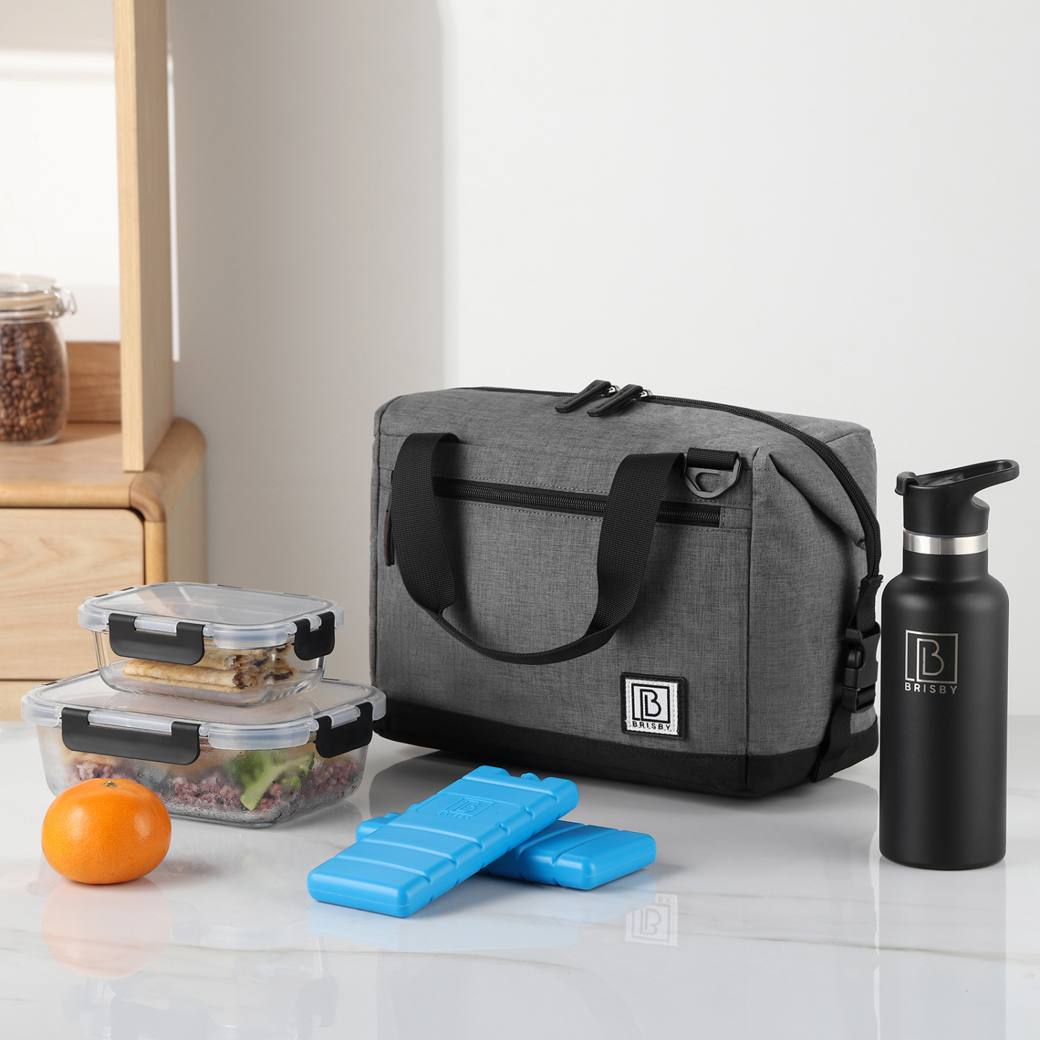 Brisby Brisby 4 Laags Geïsoleerde Koeltas - Lunchtas 12 Liter - Extra Ruimte Uitvouwbaar