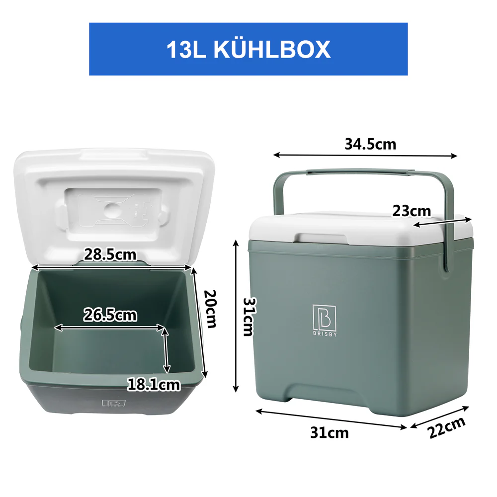 Brisby Brisby Koelbox - Frigobox - 13L - 2 GRATIS KOELELEMENTEN
