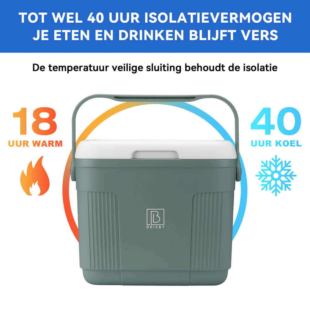 Brisby Brisby Koelbox - Frigobox - 22L- 4 GRATIS KOELELEMENTEN