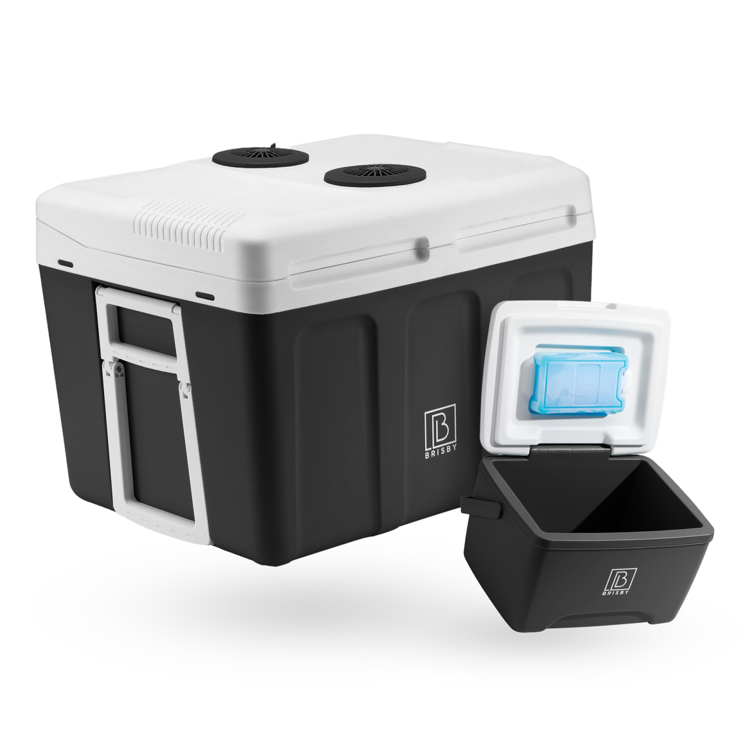 Brisby Brisby 40 Liter Elektrische Koelbox, Frigobox Deluxe met 12V, 220/230 Volt Aansluiting voor Auto en Camping – AC/DC - inclusief passieve koelbox