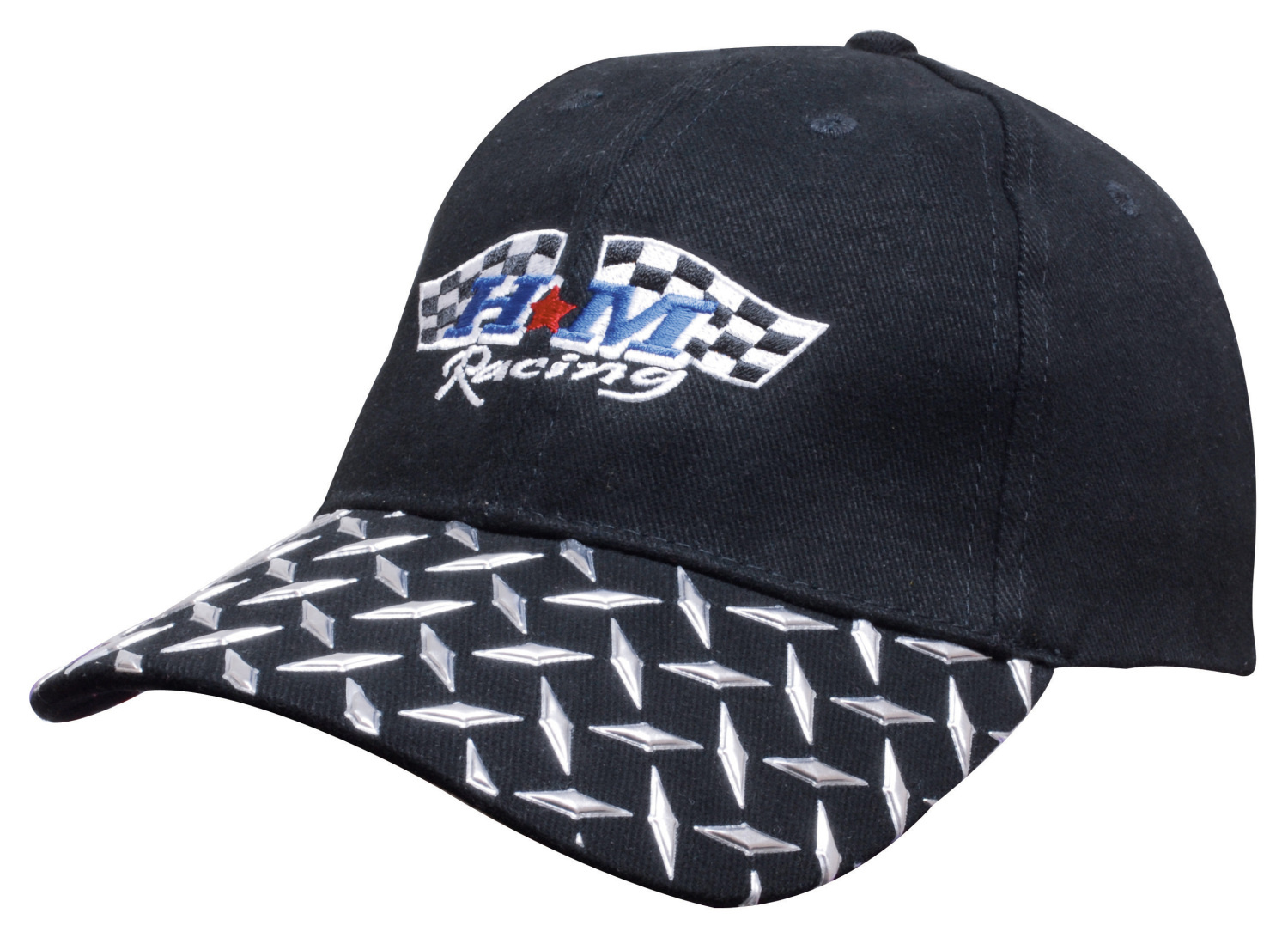 The Headwear Professionals Brushed Heavy Cotton With Checker Plate On Peak 4044