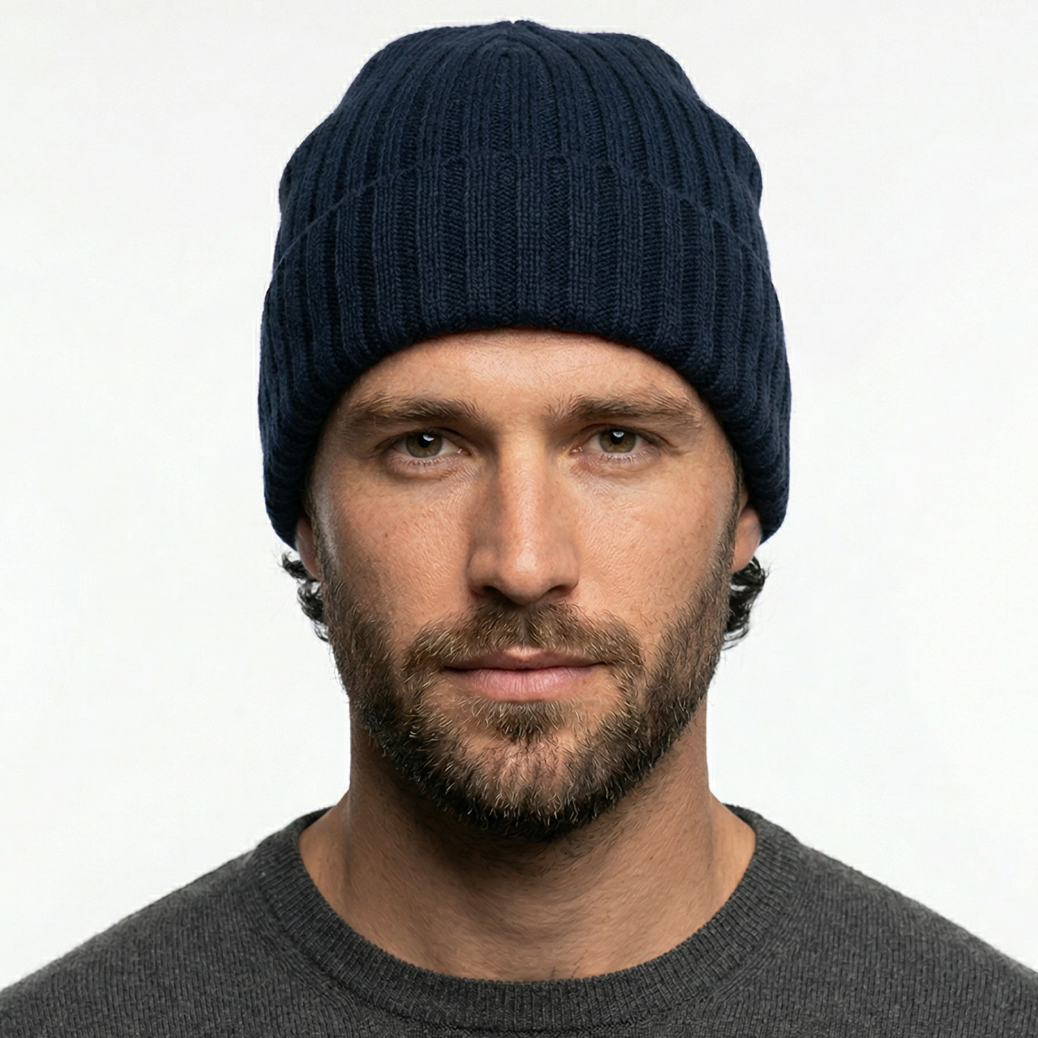 The Headwear Professionals Cable Knit Acrylic Beanie With Fleece Linning 4189