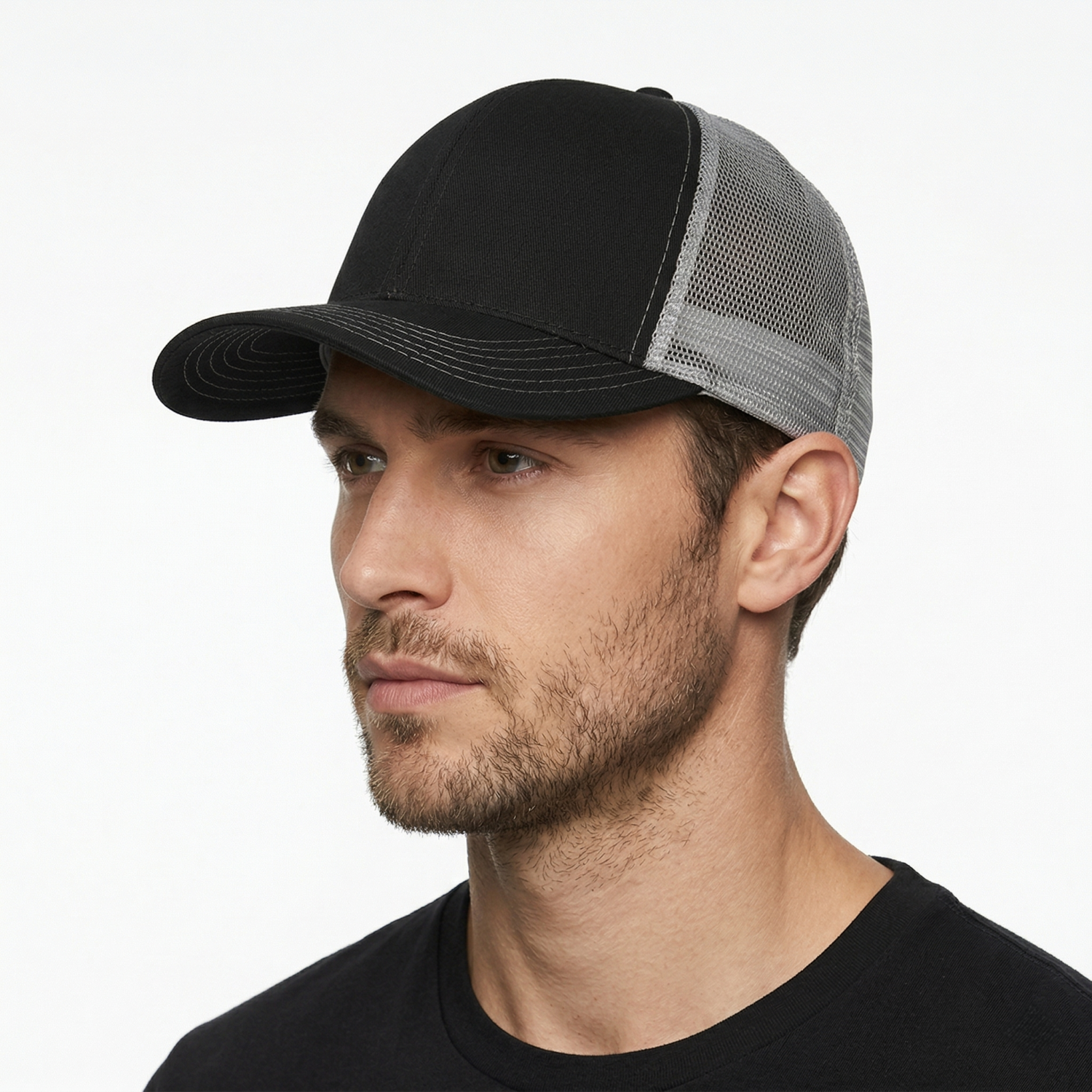 The Headwear Professionals Premium Chino Twill Cap With Mesh Back 4152