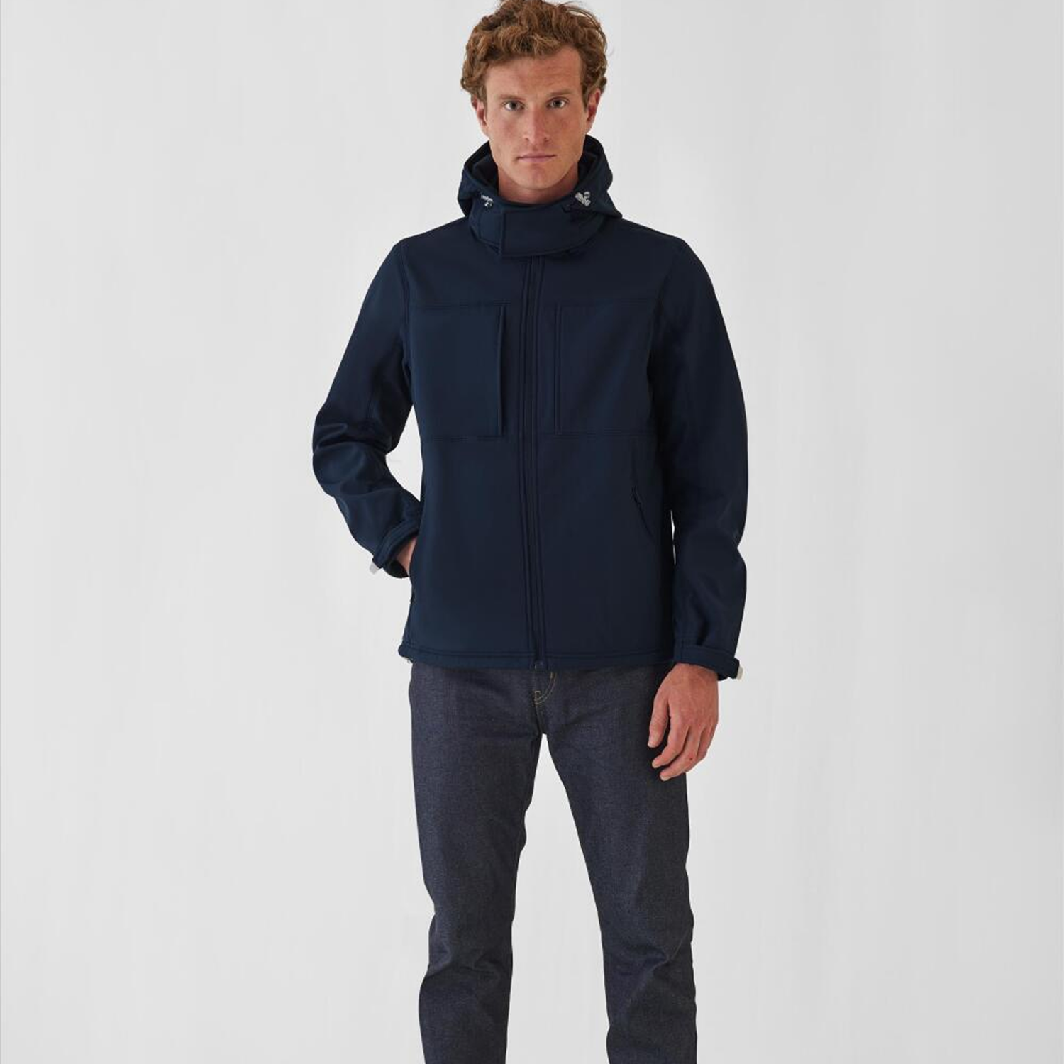B&C Collection kleding bedrukken B&C Hooded Softshell Men