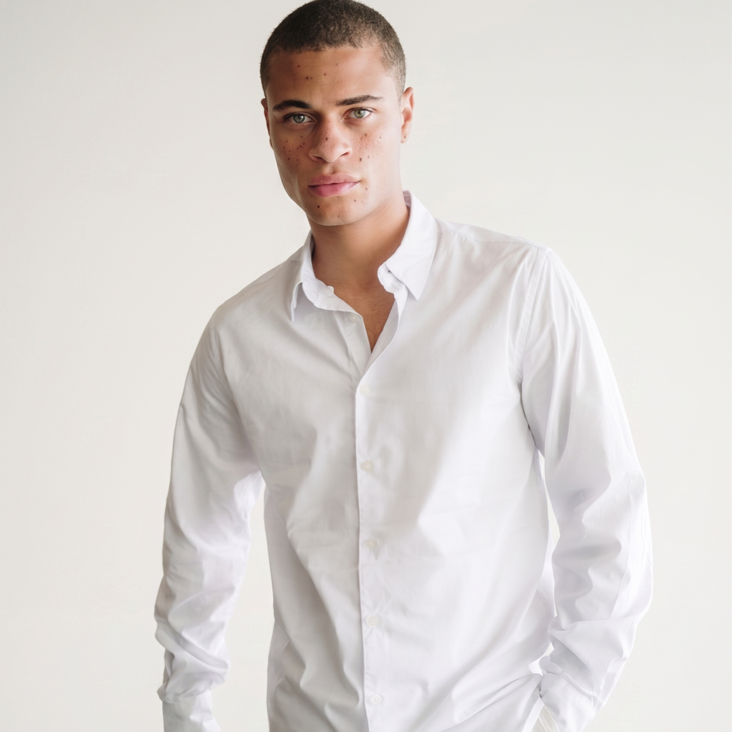 Th Clothes Paris men poplin shirt long sleeve