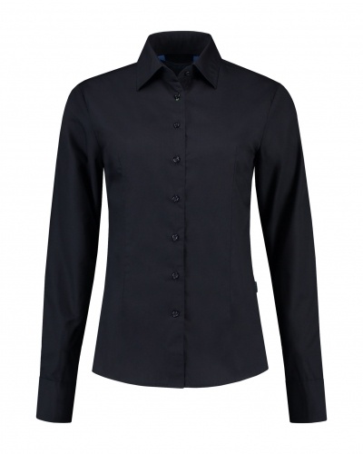 Lemon  Soda Ladies Poly-Cotton Mix Poplin Shirt lange mouwen