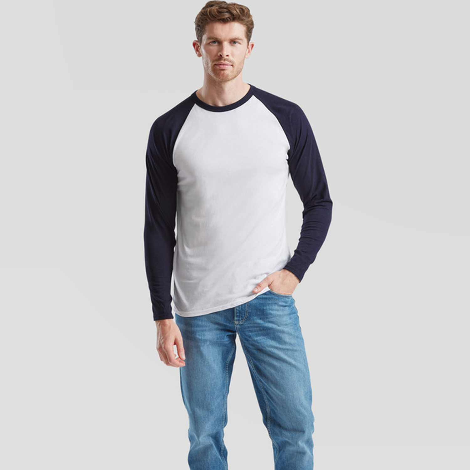Fruit of the Loom Valueweight LSL Baseball T-Shirt