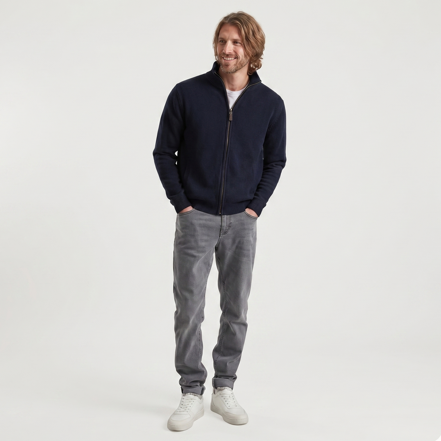 Fruit of the Loom Premium Zip-Neck Sweater