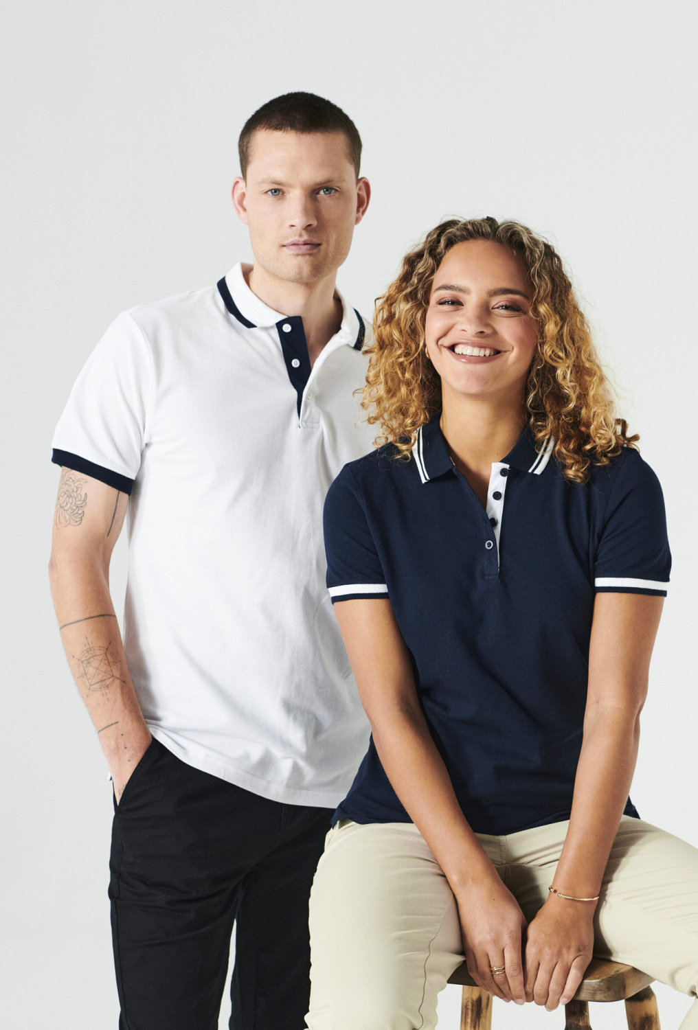 Clique Astoria Ladies polo met contrasterende details