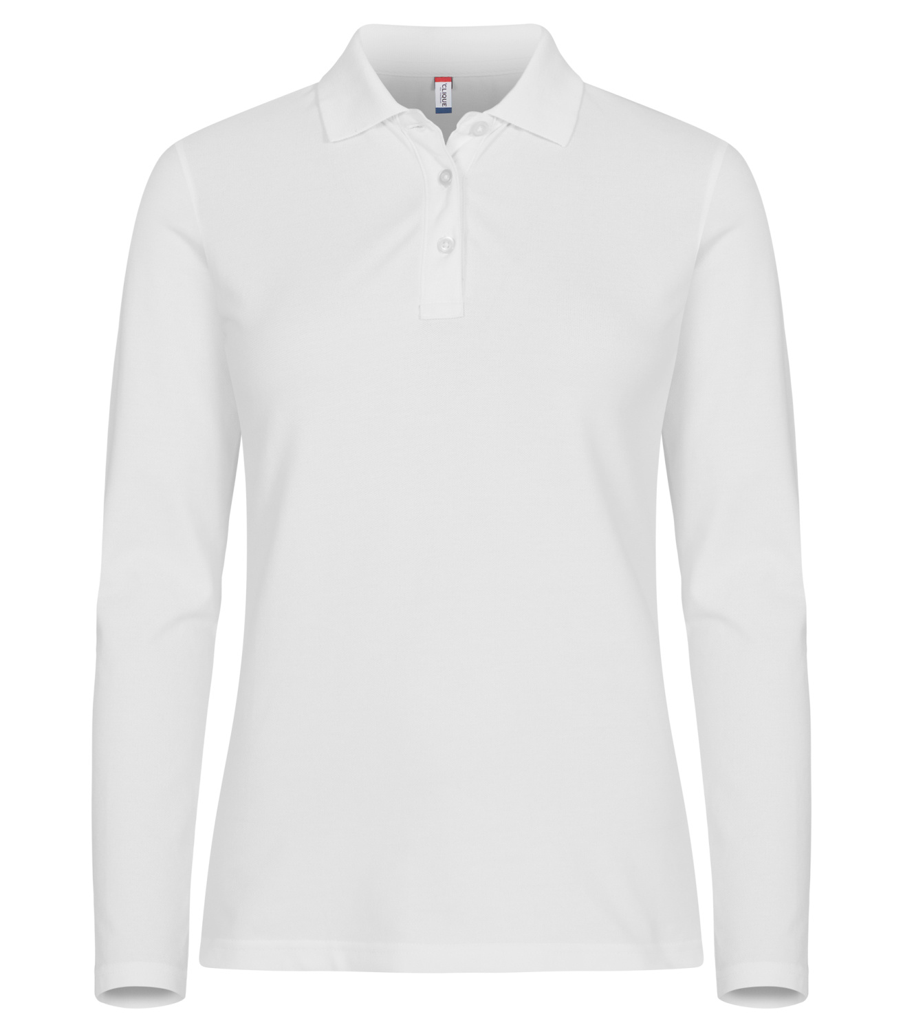 Clique Stretch Premium polo ladies long sleeve met knopen