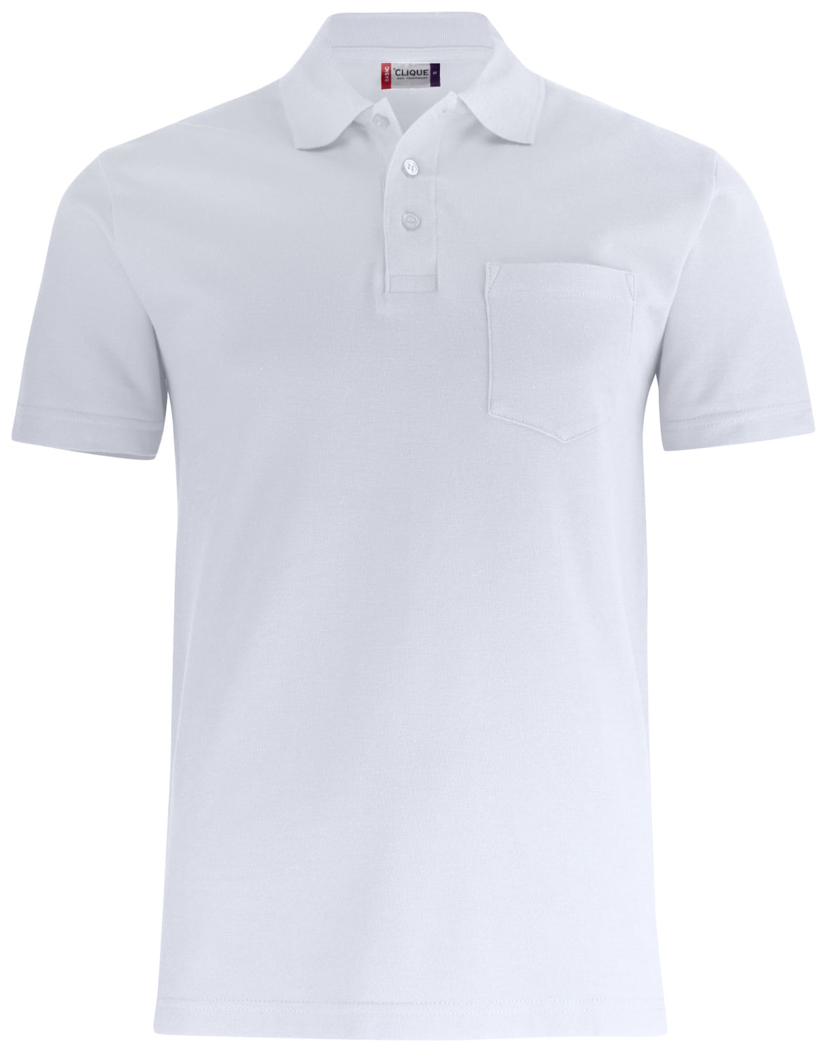 Clique Basic polo w. pocket Unisex met borstzak