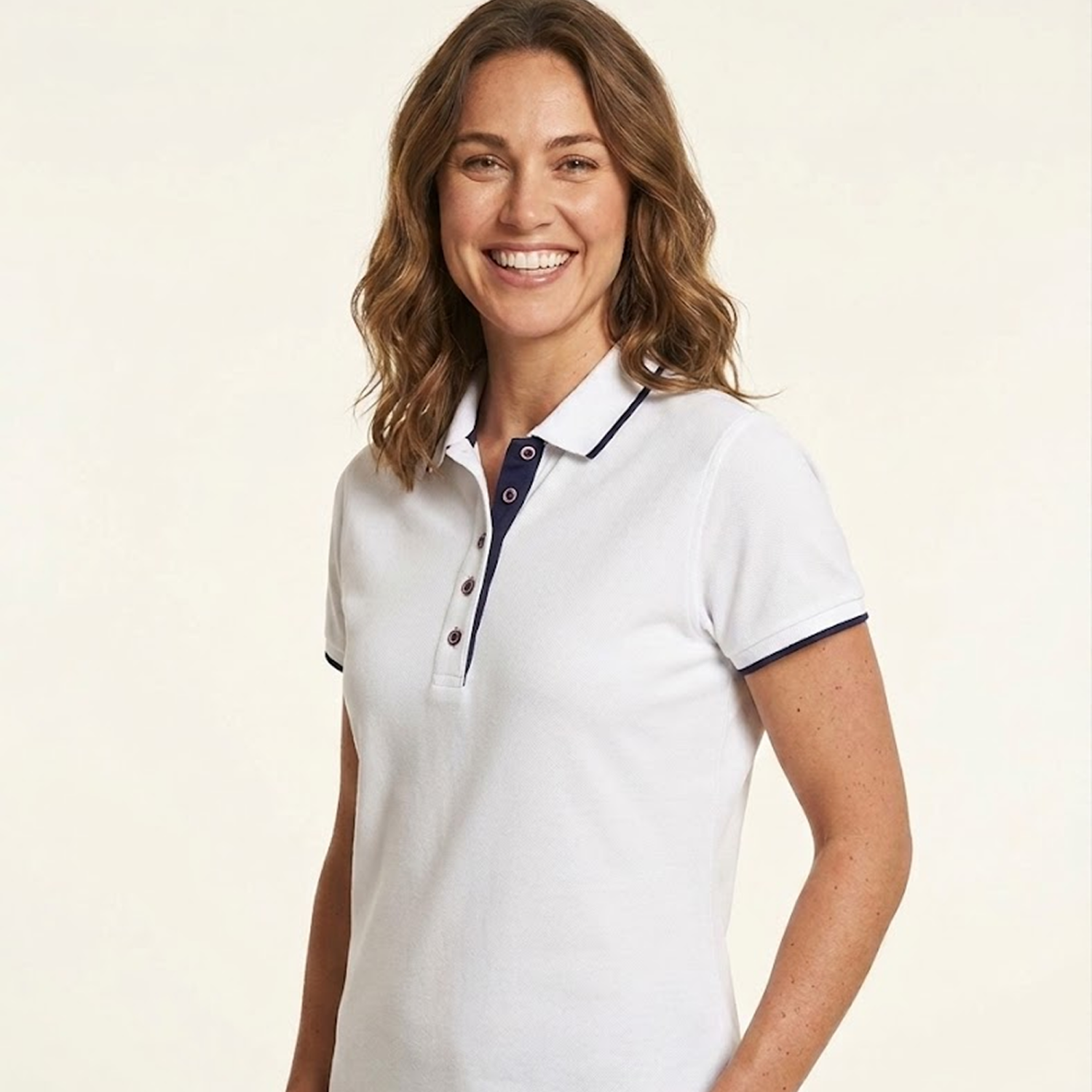 Clique Seattle Ladies polo met contrasterende strepen