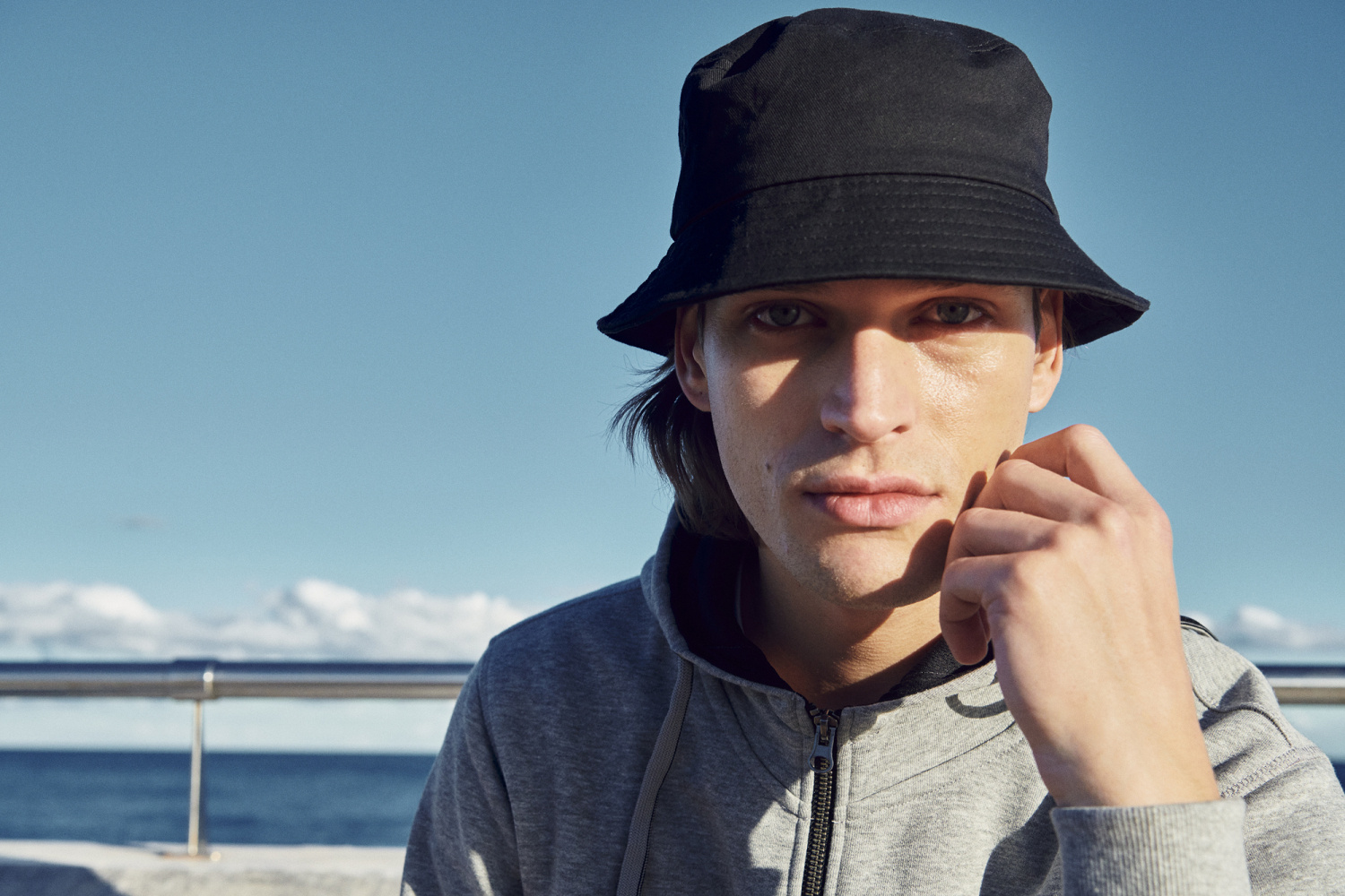 Clique Bucket Hat unisex van  hoogwaardige keperstof