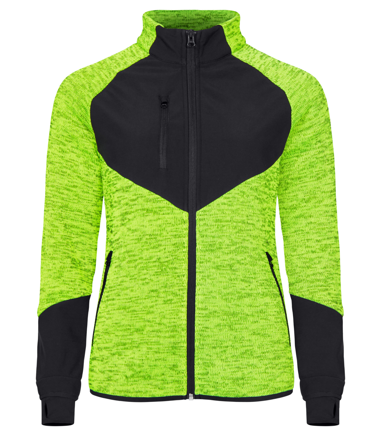 Clique Haines Ladies fleecejack met softshell vlakken