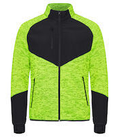 Clique Haines Men fleecejack met softshell vlakken