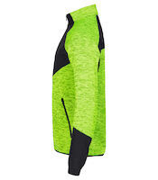 Clique Haines Men fleecejack met softshell vlakken