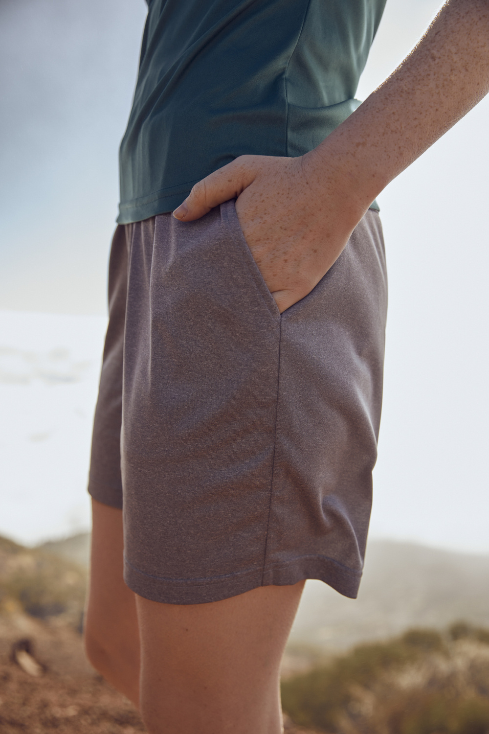 Clique Basic Active Shorts unisex Spun Dyed korte broek
