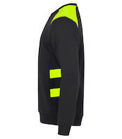 Clique ambition roundneck unisex sweater met contrasterende panelen