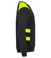 Clique ambition roundneck unisex sweater met contrasterende panelen