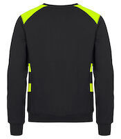 Clique ambition roundneck unisex sweater met contrasterende panelen