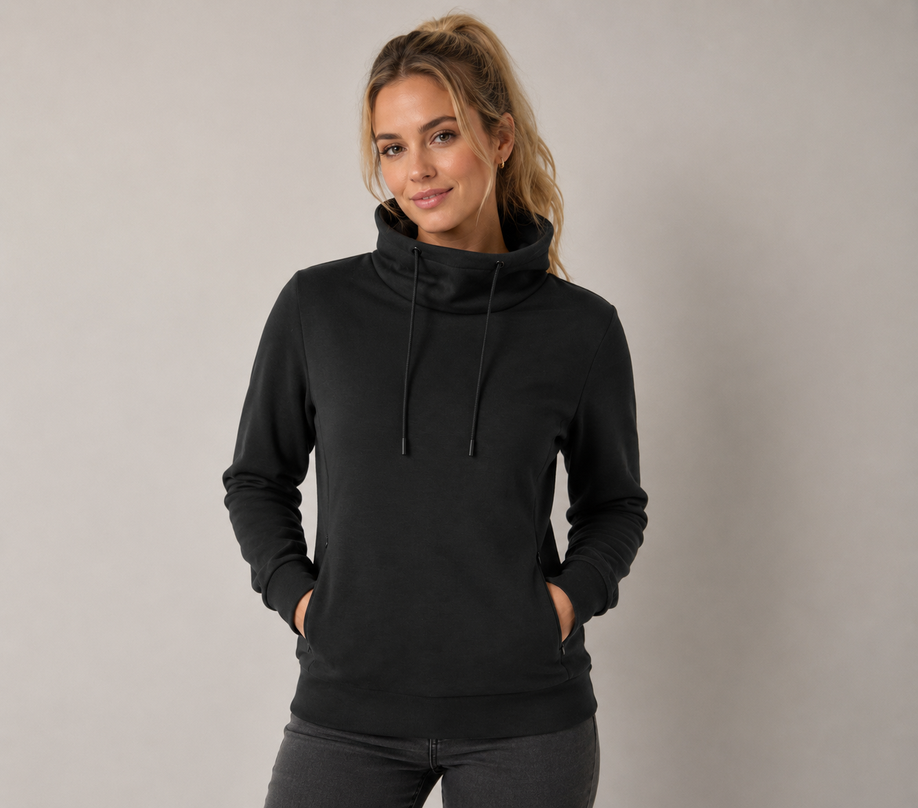 Clique Hobart Women sweater met hoge kraag
