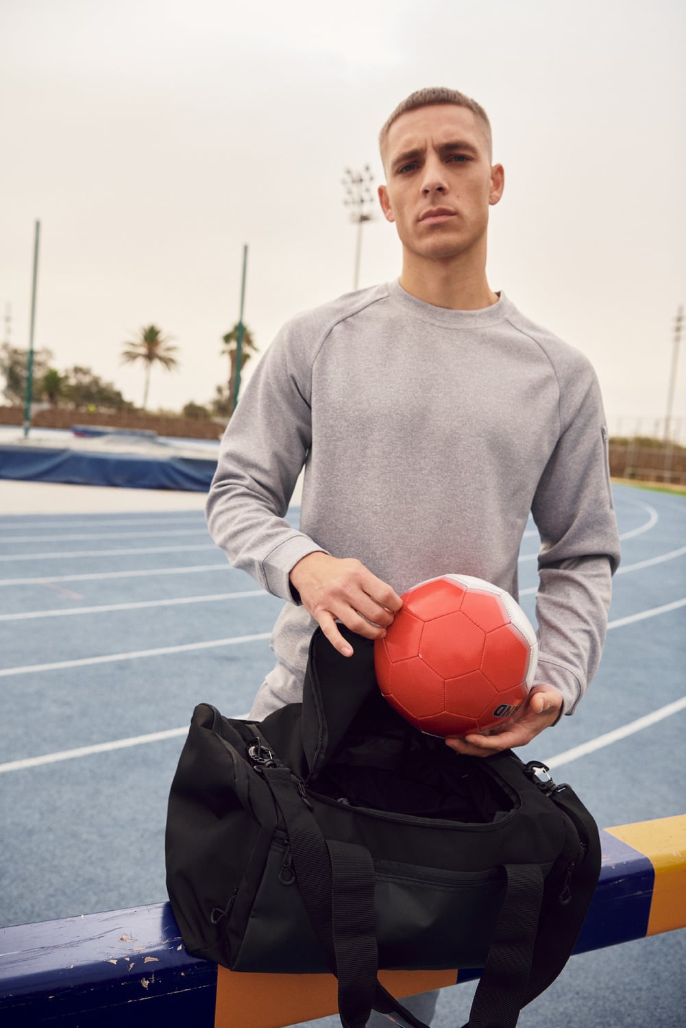 Clique Basic Active Roundneck unisex sweater met rits op de mouw