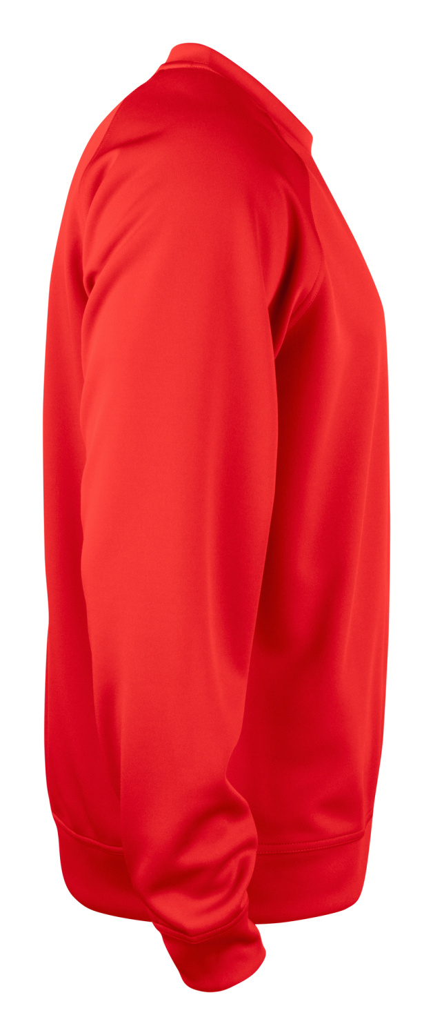 Clique Basic Active Roundneck unisex sweater met rits op de mouw