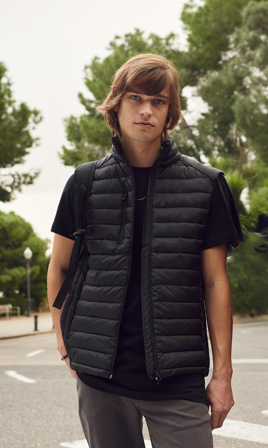 Clique hudson vest Men gevoerd met imitatie dons