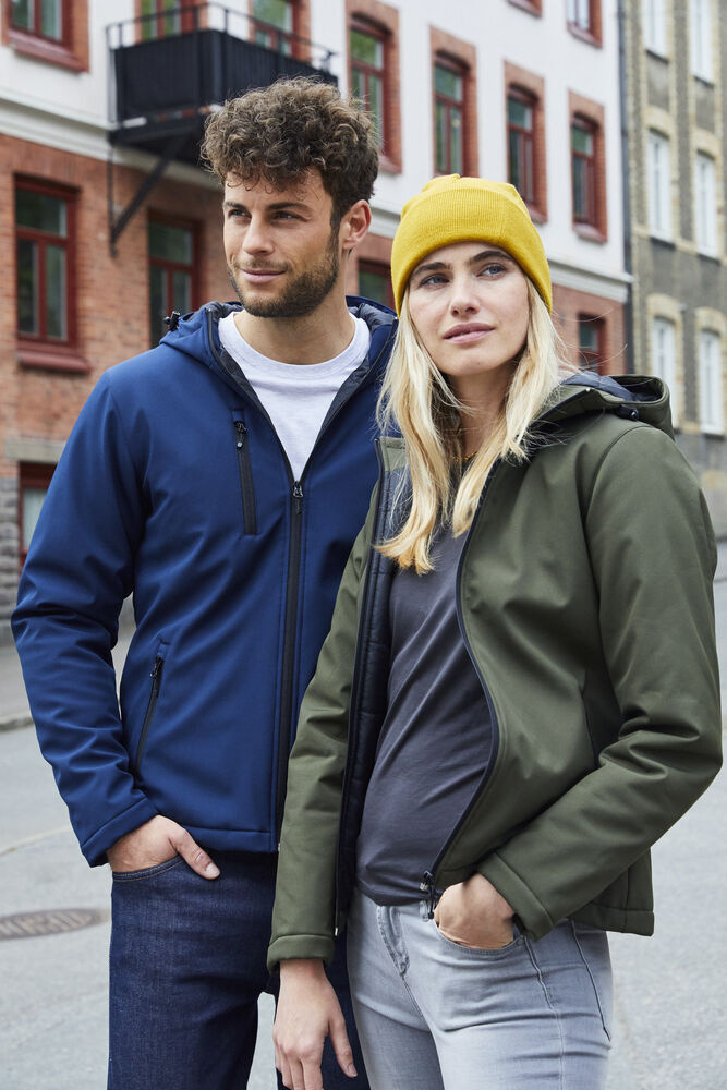 Clique Padded Hoody Softshell Ladies gewatteerd softshell jack met capuchon