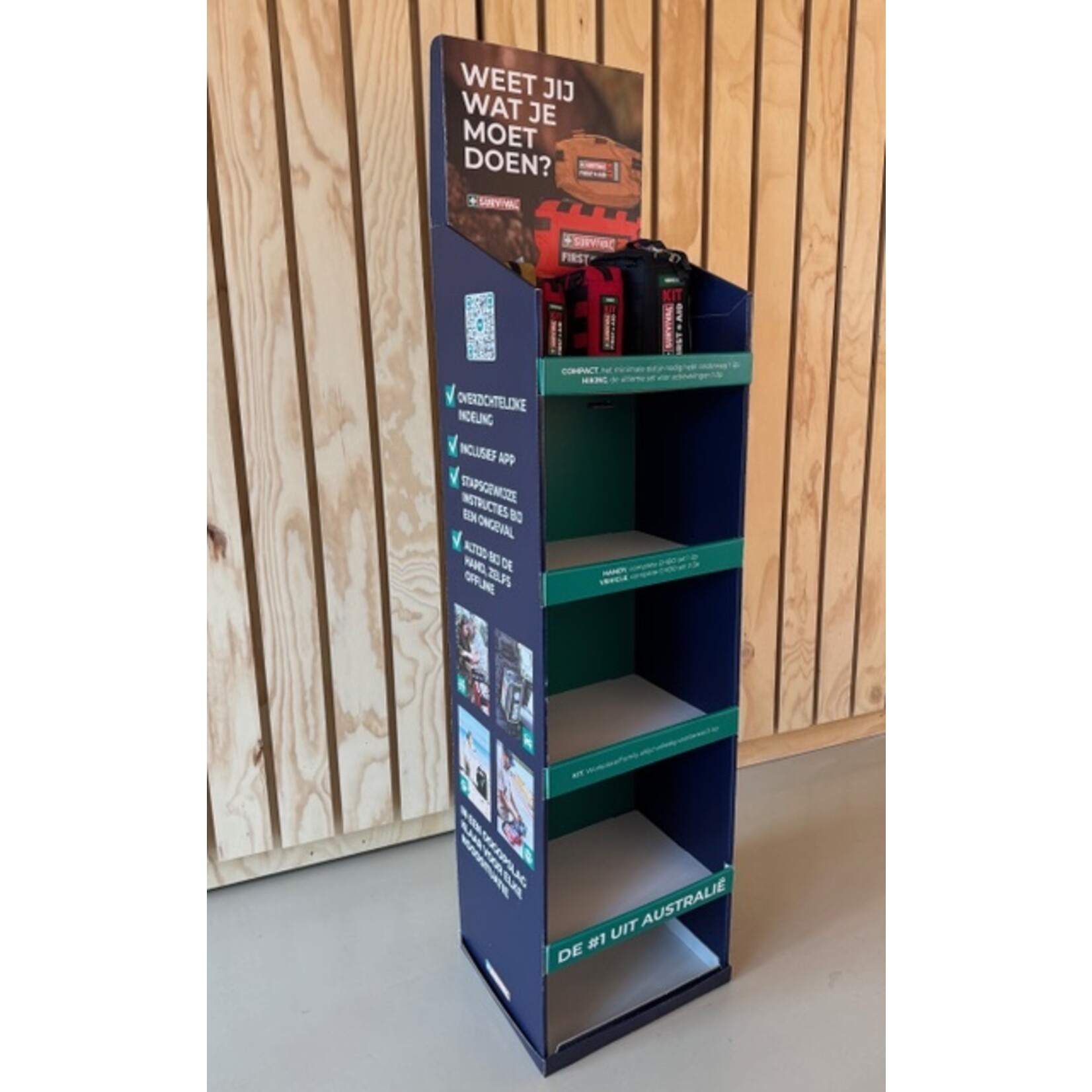 SURVIVAL Free Standing display