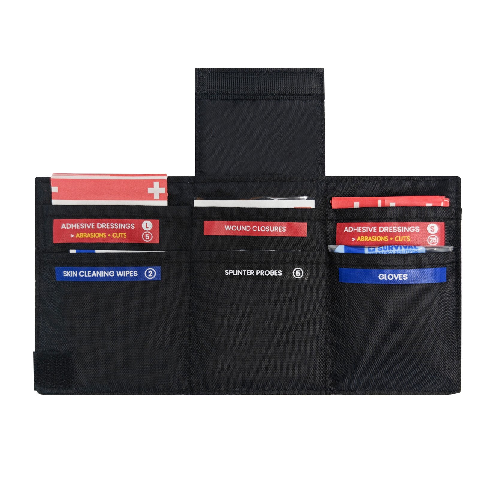 SURVIVAL Wallet 2.0 - Black First Aid Kit