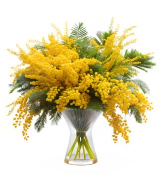 Florimo Fresh Flowers Frische Mimosa Acacia Mirandol | Länge 55 Zentimeter | Pro 350 Gramm
