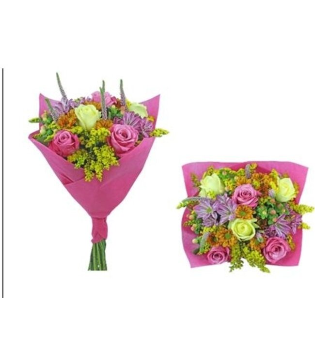 Boeket Comely met 16 verse bloemen | Lengte 45 centimeter | Per boeket te bestellen