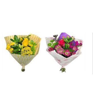 Florimo Fresh Flowers Boeket Brighten Medium met 10 verse bloemen | Lengte 45 centimeter | Per boeket