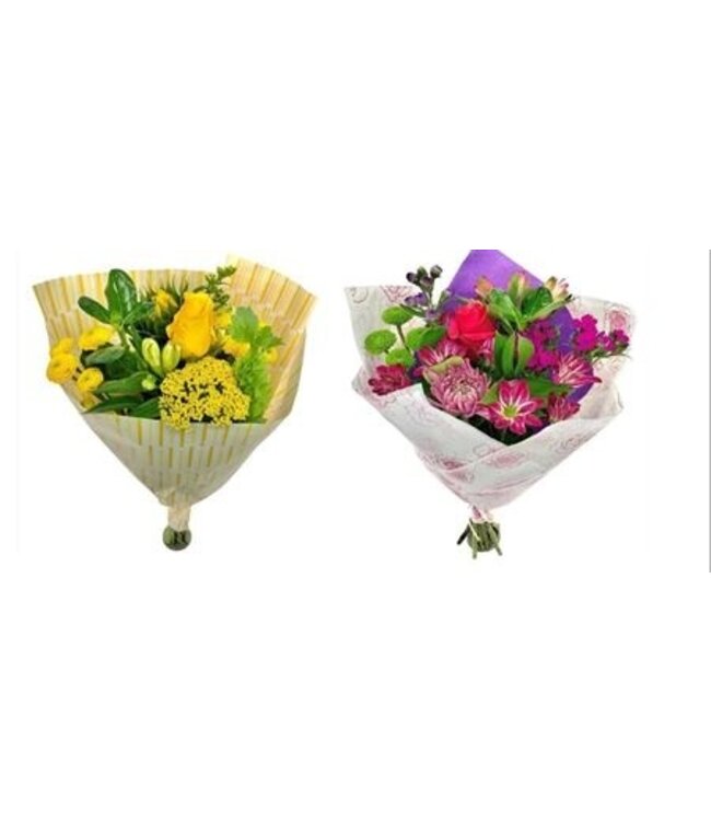 Boeket Brighten Medium met 10 verse bloemen | Lengte 45 centimeter | Per boeket te bestellen