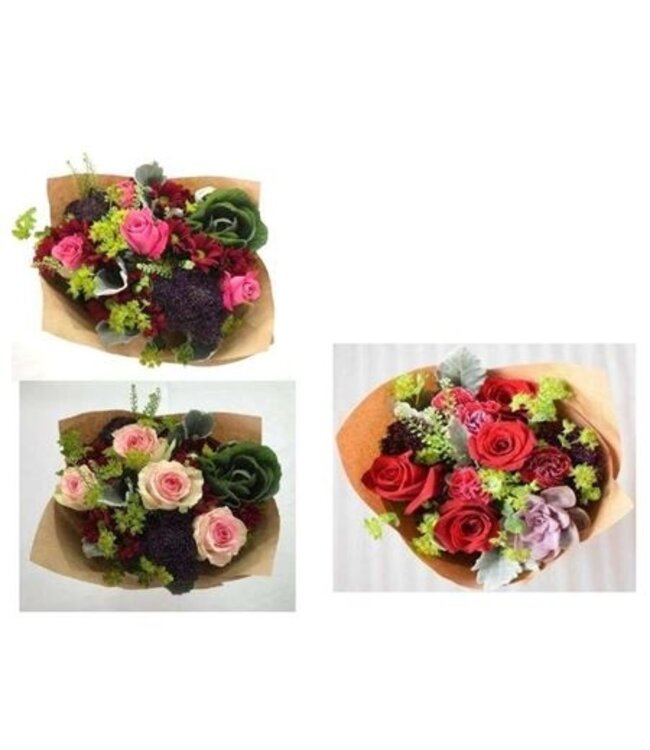 Boeket In Love met 15 verse bloemen | Lengte 45 centimeter | Per boeket te bestellen