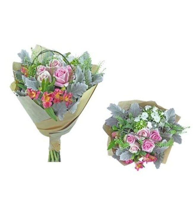 Boeket Lovely Present met 17 verse bloemen | Lengte 45 centimeter | Per boeket te bestellen