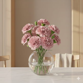 Florimo Fresh Flowers Rosa Dianthus oder Nelken | Länge 70 Zentimeter | Dianthus Sonatina | Pro 20 frische Blumen