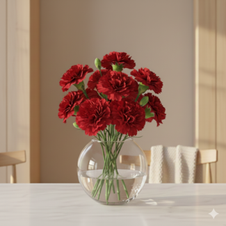 Florimo Fresh Flowers Rode Dianthus of Anjers | Lengte 70 centimeter | Dianthus Alhambra | Per 20 verse bloemen