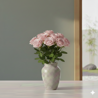 Florimo Fresh Flowers Fresh light pink roses - HOT DEAL - Length ± 60 centimeters - Per 10 pieces