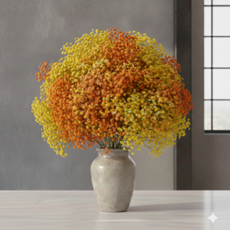 Florimo Fresh Flowers Frische Regenbogen-Miami-Mischung Gypsophilia | Regenbogengelb und Orange Gypsophila paniculata Xlence | 40 Gramm | 25 Zweige pro Strauß